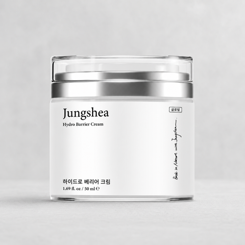 Jungshea Ceramide Barrier Moisturizing Cream jar on a light gray background